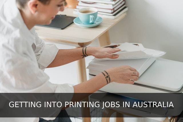 a girl printing papers